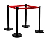 Stagecaptain PLS-200B Absperrständer Personenleitsystem 2 Paar (4 Stück...