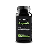 BIO Oregano Öl, 120 Weiche Kapseln | 106 mg Carvacrol und 4,5 mg Thymol pro...