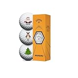 Callaway Warbird Golfbälle – 3er-Pack, Weiß, Polybutadien, 3 Stück à 3...