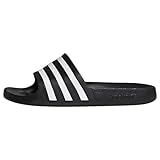 adidas Unisex Adilette Aqua Slides, Core Black / Cloud White / Core Black, 39...