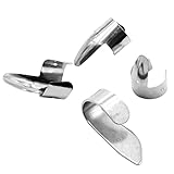 vhbw Finger-Pick Set 1x Daumenpick, 3x Fingerpick Gitarrenzubehör kompatibel...