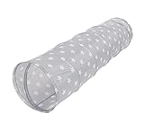 KNORRTOYS.COM 55141 Spieltunnel Grey White Stars, grau