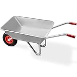 GARDEBRUK® Schubkarre Scheibtruhe Bauschubkarre 80L verzinkt leicht 80kg...