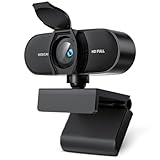 OFFCUP Full HD Webcam, 1080P Webcam mit Mics Geräuschunterdrückung, USB Webcam...