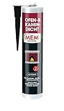 MEM Ofen- & Kamin-Dicht, Dichtungsmasse für Heizanlagen, offene Kamine und...