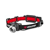 Ledlenser H8R, LED Stirnlampe, 600 Lumen, bis zu 120h Laufzeit, rotes...