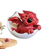Imtrub Neugeborener Drache im Ei, Baby-Drache in Eierschale, niedliche kleine...