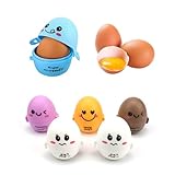 LINTRA 6 Stück Kunststoff Eierdose, Eiförmiges Design Eier Eierbox für...
