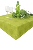 KAMACA Mitteldecke 85x85 cm Blüten Meer in lindgrün grün Lotus Effekt...