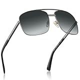 CARFIA Sonnenbrille Herren Polarisiert UV400 Retro Pilotenbrille Metall...