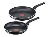 Tefal Easy Cook & Clean Bratpfannen-Set 24/28 cm, Antihaftbeschichtung,...