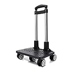 BOUACOUA 5-Rad-Wagen, 360 ° drehbarer Rad Rucksack Trolley zum Rucksäcke,...