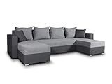 Wohnlandschaft mit Schlaffunktion Beno - U-Form Couch, Ecksofa mit Bettkasten,...