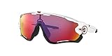 Oakley Unisex-Erwachsene Jawbreaker Sonnenbrille, Weiß (Blanco Brillo), One...