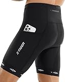 X-TIGER Radlerhose Herren mit 5D Sitzpolster,Fahrradhose Herren Atmungsaktive...