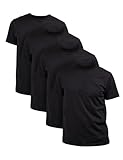 Basic Treasure 4-Pack T-Shirt Herren Schwarz 100% Baumwolle, Schwarze Tshirt...