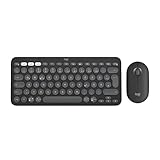 Logitech Pebble 2 Combo, kabellose Tastatur und Maus, leise und mobil,...