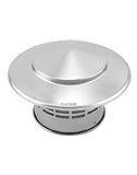 QWORK® 110 MM Regenhaube aus Edelstahl 304, Kaminhaube, Runder Regenhut,...