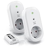 CSL - 2er Funksteckdosen Set dimmbar, Funkschalt-Set (Innenbereich, mit...