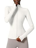 Locachy Damen Slim Fit Full Zip Athletic Running Sport Workout Jacke mit...