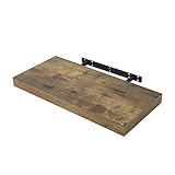 WOLTU Schweberegal Wandregal freischwebend Regal Wandboard Bücherregal Holz...
