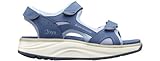 JOYA Komodo Blue, Outdoor-Sandalen für Damen aus Leder und Mesh, Blau, 41