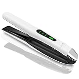SUNMAY Voga Glätteisen Kabellos, Titan Glätteisen Locken und Glätten 2 in 1,...