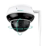 SV3C 4K PTZ WLAN Überwachungskamera Aussen, 8MP Kabellos IP Dome Kamera Indoor...