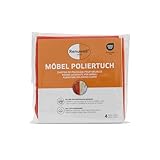Renuwell Möbel-Poliertuch aus Baumwolle 4-er Set – Perfekte Ergänzung zur...
