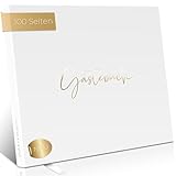 Love Notes® Gästebuch Hochzeit, Geburtstag & Jeder Anlass [100 Blanko Seiten]...