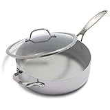 GreenPan Venice Tri-Ply 28cm/4.8l Schmorpfanne mit Hilfsgriff und Deckel,...