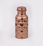 Buyerwell 100% reines Kupfer-Diamant gehämmerte Wasserflasche 17 oz...