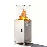 Gas Terrassenstrahler - 11kW Leistungsstarker Standheizer mit Rädern für...