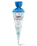 goldbuch 93 216 Geschenktüte Schule, Schultüte in Weiß mit Muster aus Skizzen...