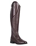 QHP Eleganter Damen Leder-Reitstiefel Tamar Adult normal (braun, numeric_39)