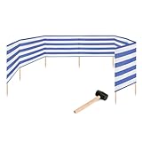 Garronda Strand Windschutz Sichtschutz 10m lang Plus Gummihammer GAEX001...