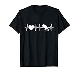 Rennmäuse Gerbil Liebe Herzfrequenz - Maus - Rennmaus T-Shirt