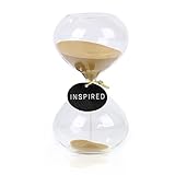 GNEGNI LIFE Sanduhr, 60 Minuten Sanduhr, Gold Sand, Glas Deko Sanduhren, 1...
