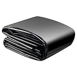 SDLDEER Teichfolie, Teichfolie 3x4m, Schwarz HDPE Teichfolien Schwerlast, für...