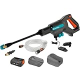 Gardena Akku-Mitteldruckreiniger AquaClean 24/18V P4A Ready-To-Use Set:...