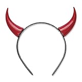 Widmann 5483C – Teufelshörner, rot, Haarreifen, Kopfbedeckung, Teufel,...