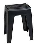 WENKO Badhocker Mod. Kumba, Hocker in modernem Design aus Kunststoff in Schwerer...