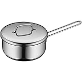 WMF Mini Stielkasserolle 16cm, klein, Metalldeckel, kleiner Topf Induktion 1,2l,...