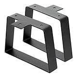 Signstek Schwarze trapezförmige Tischbeine (20,3cm)