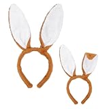 W WIDMANN MILANO Party Fashion - Haarreif mit Hasenohren, Tier, Kaninchen,...