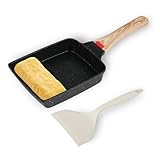Tamagoyaki Pfanne - Japanische Omelettpfanne, Aluminium Antihaftpfanne, 19×15...