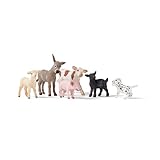 SCHLEICH Farm World | Bauernhof Tiere Set 77534 mit Hund, Schwein, Ziege, Schaf...