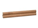 KGM Sockelleiste Marburger Profil – folierte MDF Fußbodenleiste Eiche dunkel...