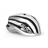 MET Sport Helm Trenta 3k Carbon MIPS Helmet, Weiß/Silber (Mehrfarbig), M