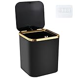 Senbaler Klein Tisch Mülleimer mit Deckel 2.8L,Mini Tischabfalleimer für...
